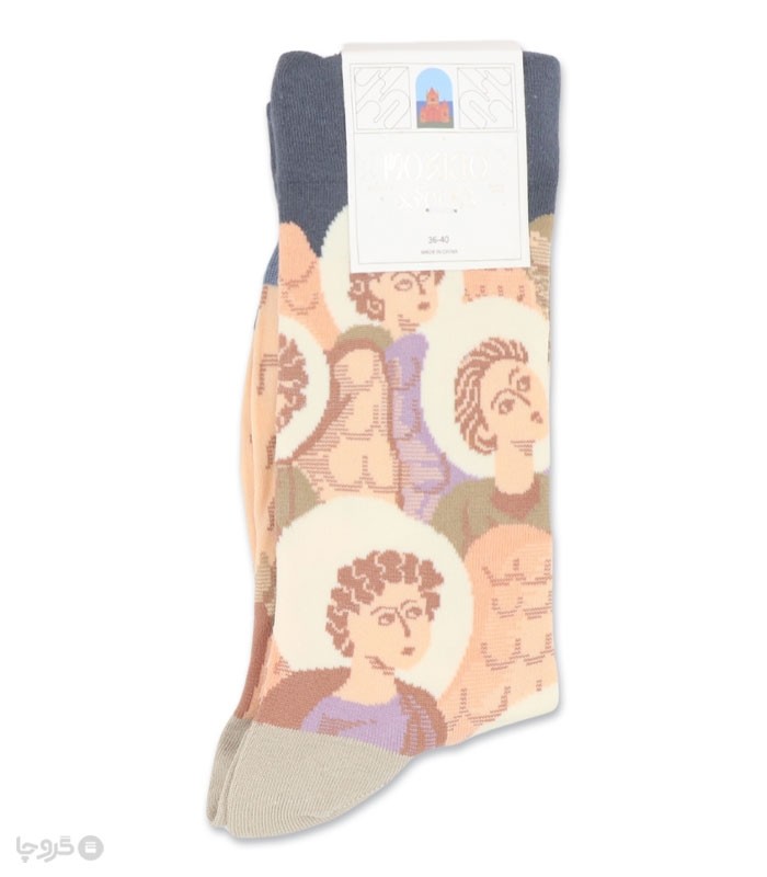 خرید جوراب ساقدار زنانه ماکسیو طرح انسان