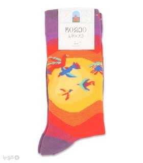 خرید جوراب ساقدار زنانه ماکسیو طرح پرنده