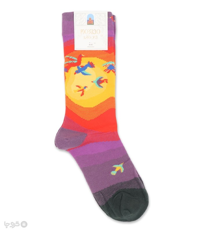 جوراب ساقدار زنانه ماکسیو طرح پرنده