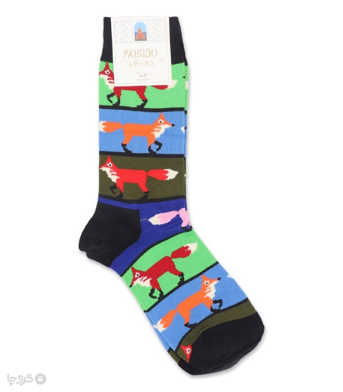 جوراب ساقدار زنانه ماکسیو طرح روباه رنگی