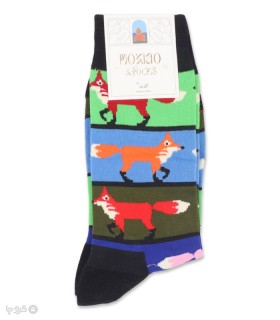 خرید جوراب ساقدار زنانه ماکسیو طرح روباه رنگی