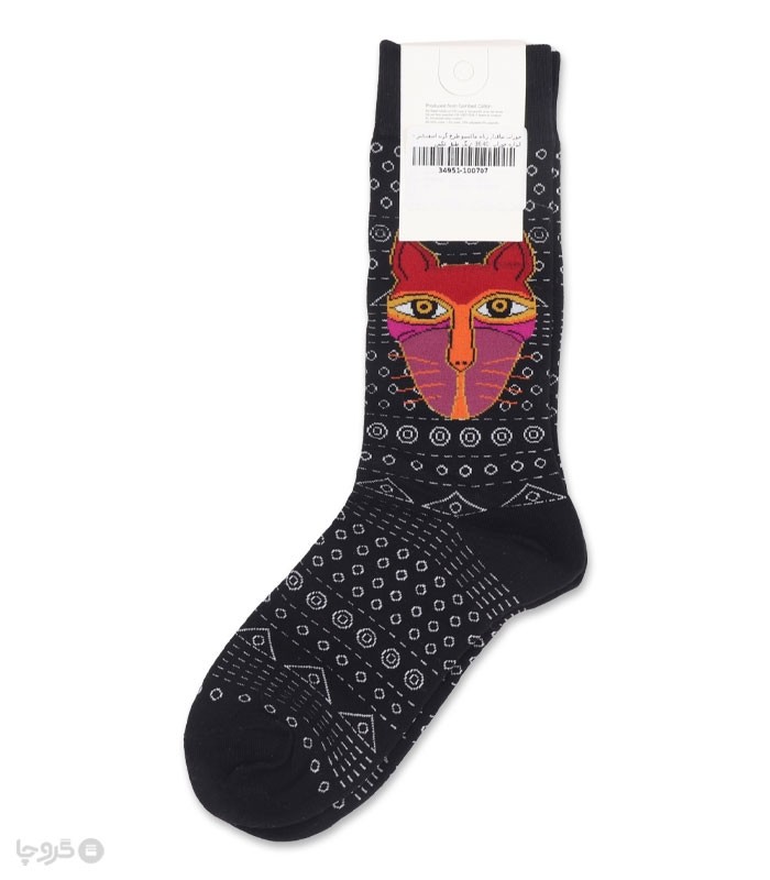 جوراب ساقدار زنانه ماکسیو طرح گربه اسفینکس