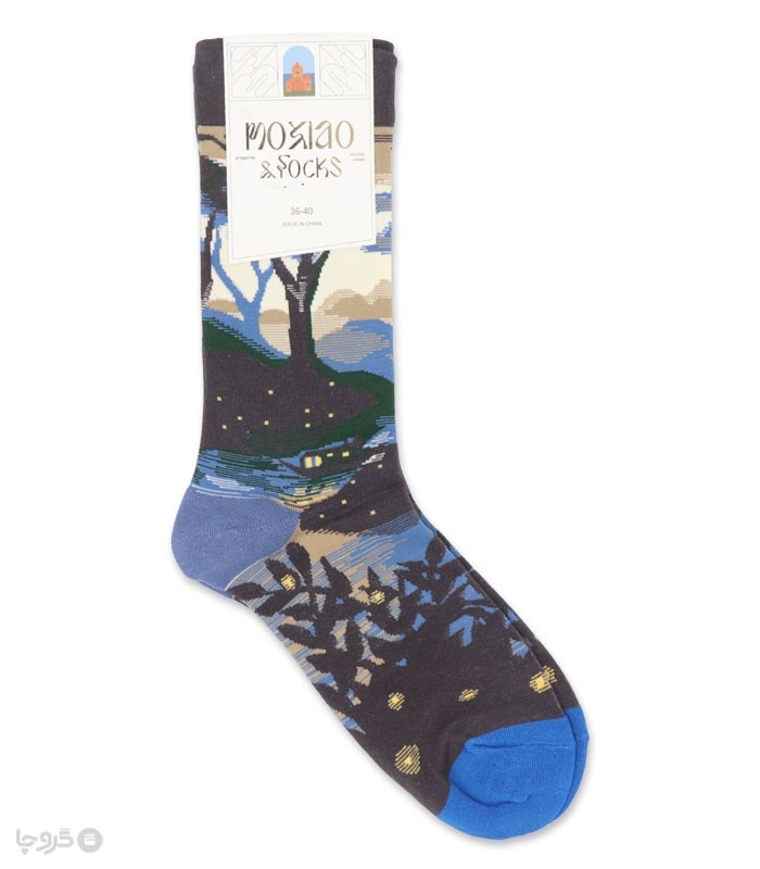 جوراب ساقدار زنانه ماکسیو طرح جنگل تاریک