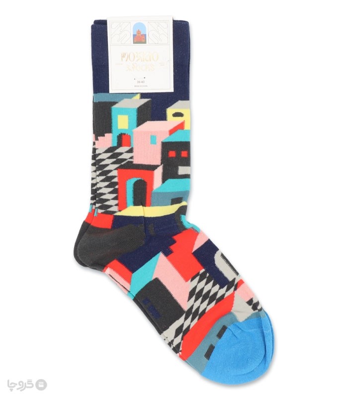 جوراب ساقدار زنانه ماکسیو طرح خانه شطرنجی