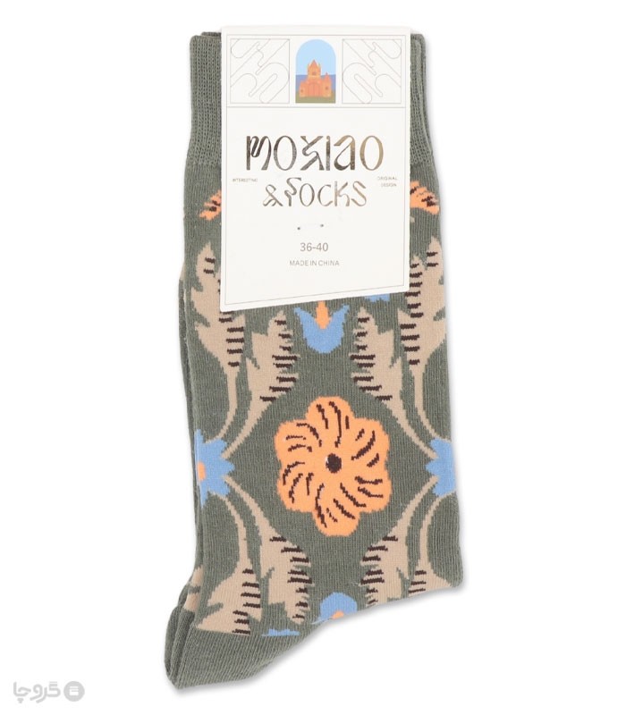 خرید جوراب ساقدار زنانه ماکسیو طرح صحرای گل