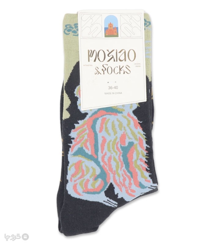 خرید جوراب ساقدار زنانه ماکسیو طرح سگ گوش دراز