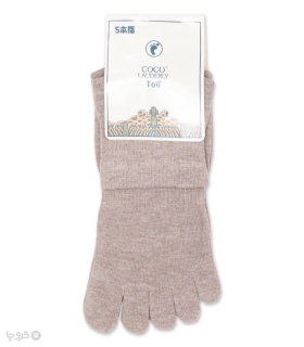 جوراب نیم ساق زنانه انگشتی وسط‌ کش