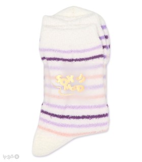 خرید جوراب بوکله ساقدار زنانه طرح  رینگی ریز