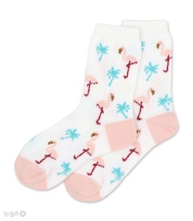 جوراب بوکله ساقدار زنانه طرح  فلامینگو