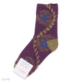 خرید جوراب نیم ساق زنانه کوکو اند هانا طرح پیچک گل