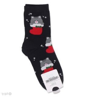 جوراب نیم ساق زنانه کوکو اند هانا طرح گربه و کلاه