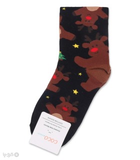 خرید جوراب نیم ساق زنانه کوکو اند هانا طرح Rudolph