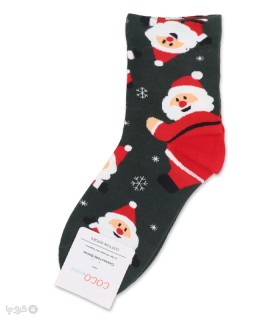 خرید جوراب نیم ساق زنانه کوکو اند هانا طرح Santa Claus