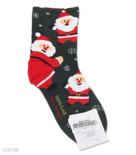 جوراب نیم ساق زنانه کوکو اند هانا طرح Santa Claus