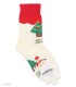 جوراب نیم ساق زنانه کوکو اند هانا طرح آدم برفی و درخت کریسمس