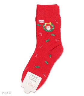 خرید جوراب نیم ساق زنانه کوکو اند هانا طرح بابانوئل و آبنبات