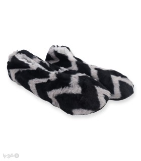 خرید پاپوش پشمی مردانه کف استپدار طرح زیگزاگ