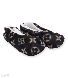 خرید پاپوش پشمی مردانه کف استپدار طرح لویی ویتون