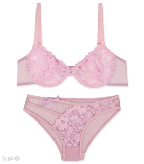 ست شورت و سوتین توری فنردار بارون کد 328