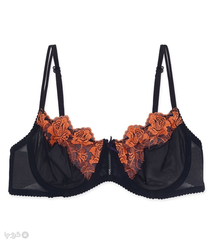 خرید سوتین توری فنردار بارون گلدوزی کد J1