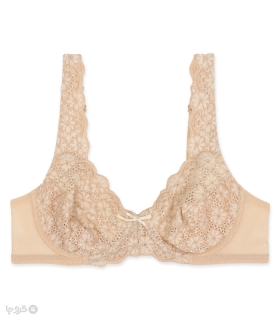 خرید سوتین توری فنردار بارون گلدوزی کد 330