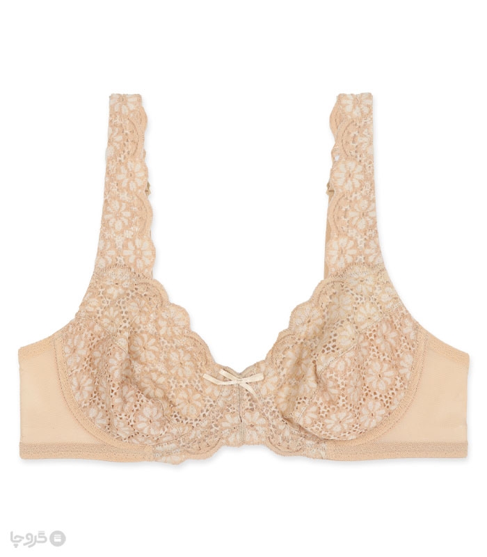 خرید سوتین توری فنردار بارون گلدوزی کد 330