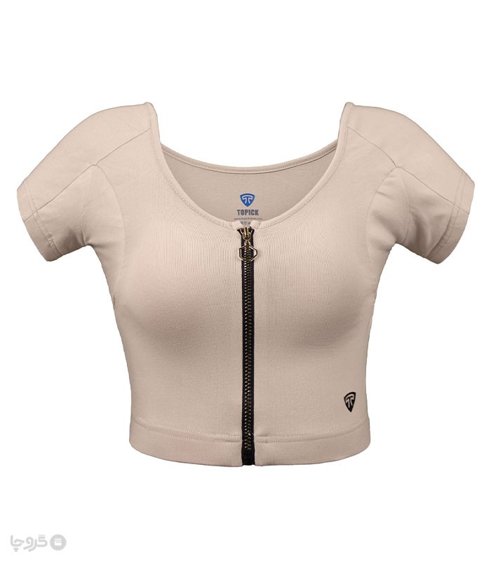 نیم تنه زیپ دار ضد تعریق نخی Topick تاپیک کد 588