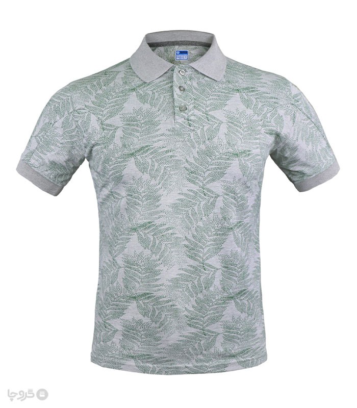 پولوشرت مردانه ضد تعریق تاپیک طرح برگ ملانژ