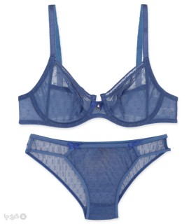 خرید ست شورت و سوتین توری فنردار بارون گلدوزی کد 36i