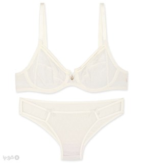 خرید ست شورت و سوتین توری فنردار بارون گلدوزی کد 36i