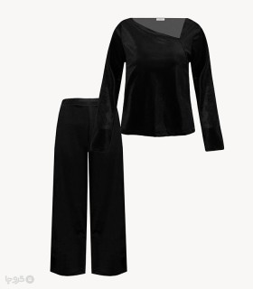 خرید ست شلوار و بلوز مخمل نیو کد Elani