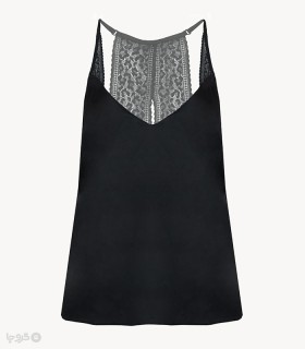 ست شلوار و تاپ بندی ساتن و دانتل نیو کد Tyra