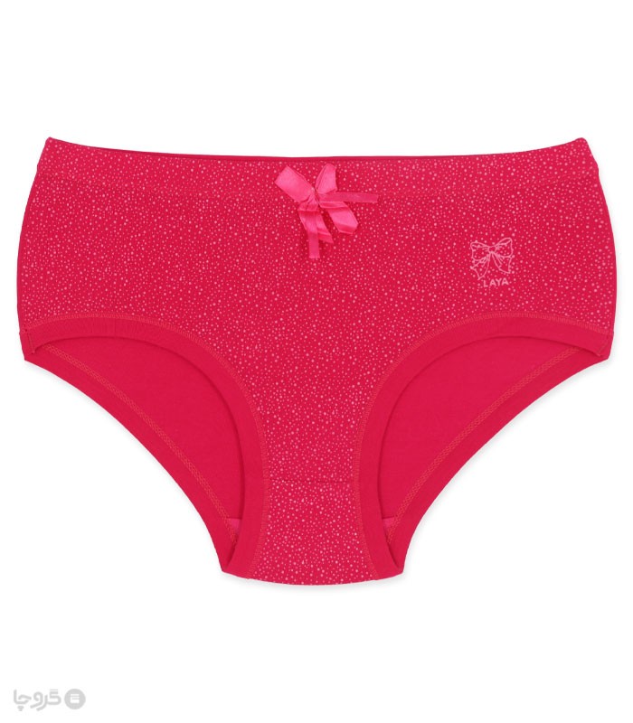 شورت زنانه اسلیپ نخی بغل پهن لعیا کد 4-15 طرح خالخالی