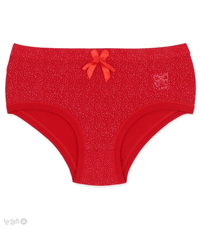 شورت زنانه اسلیپ نخی بغل پهن لعیا کد 4-15 طرح خالخالی