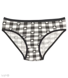 شورت زنانه اسلیپ نخی لعیا کد 244 طرح قلب شطرنجی