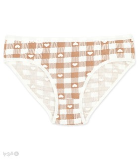 خرید شورت زنانه اسلیپ نخی لعیا کد 244 طرح قلب شطرنجی