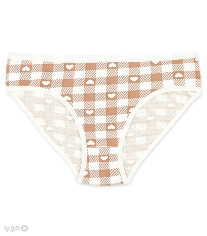 خرید شورت زنانه اسلیپ نخی لعیا کد 244 طرح قلب شطرنجی