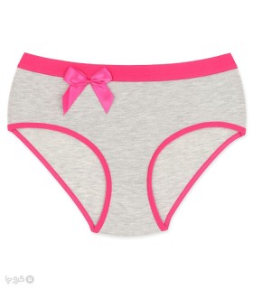 خرید شورت زنانه اسلیپ نخی ملانژ کش پهن لعیا کد 2-15