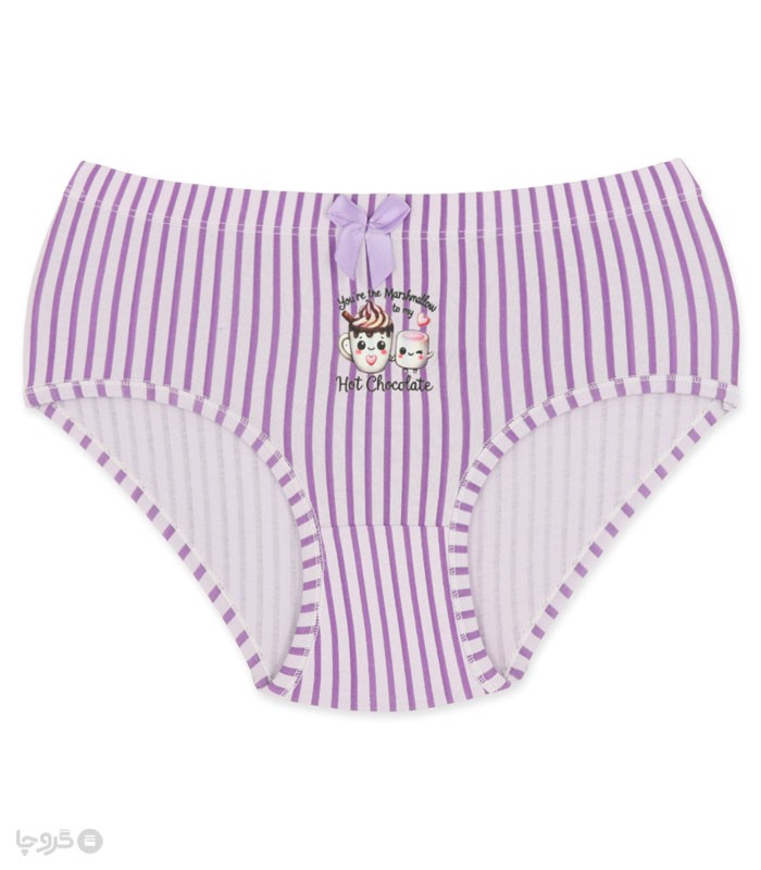 خرید شورت زنانه اسلیپ نخی لعیا کد 3-15 طرح میکس  2