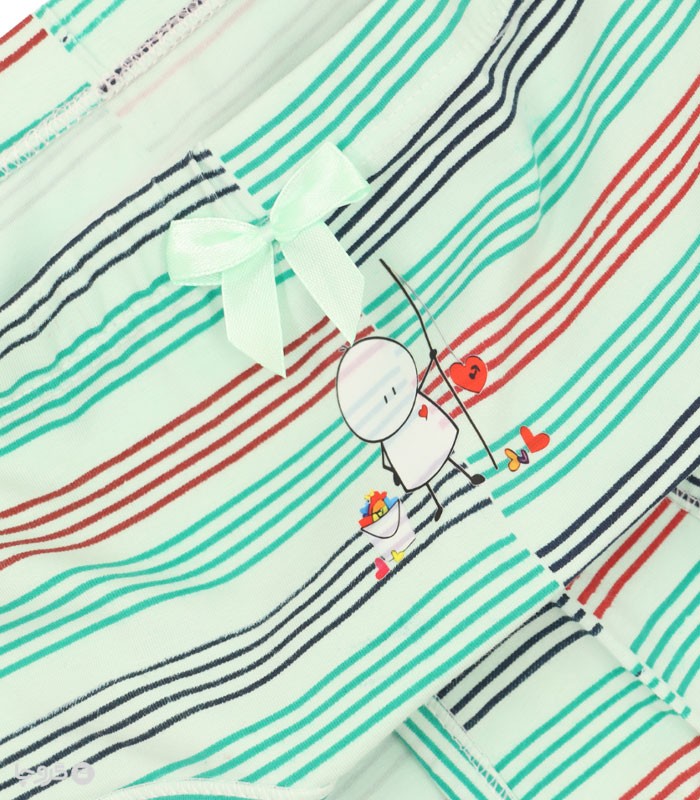 شورت زنانه اسلیپ نخی لعیا کد 3-15 طرح میکس  4