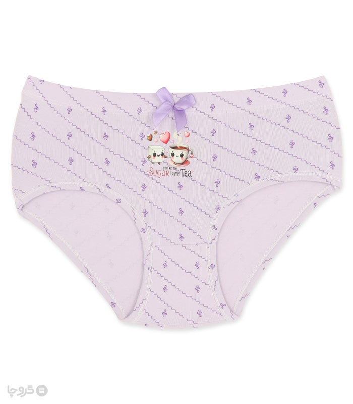 خرید شورت زنانه اسلیپ نخی لعیا کد 3-15 طرح میکس  5