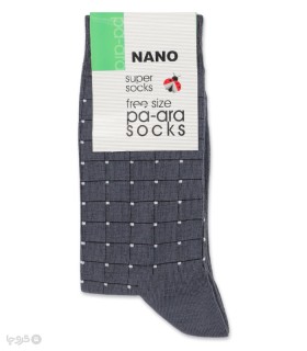 جوراب نانو ساقدار مردانه پاآرا کد 202 طرح کلاسیک 28