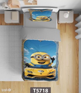 خرید سرویس روتختی میکروفایبر کودک و نوجوان نوپه هوم کد T5718 طرح مینیون