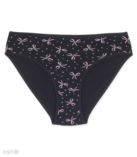 شورت زنانه اسلیپ نخی میسپل کد 446 طرح پاپیون و قلب