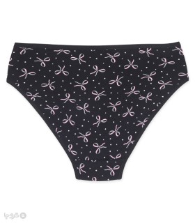 شورت زنانه اسلیپ نخی میسپل کد 446 طرح پاپیون و قلب