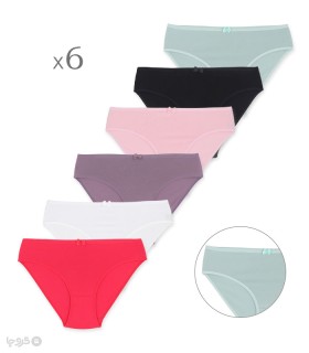 خرید پک شورت زنانه اسلیپ نخی Misspel میسپل کد 2000 طرح 9 - بسته 6 عددی