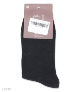 جوراب پشمی حوله‌ای ساقدار زنانه کوکو اند هانا طرح قو