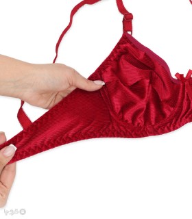 ست شورت و سوتین تور و مخمل فنردار ژوبین کد 3047 طرح رینگی ریز