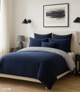 سرویس روتختی کاوری مخمل کتان نوپه هوم طرح میرا 