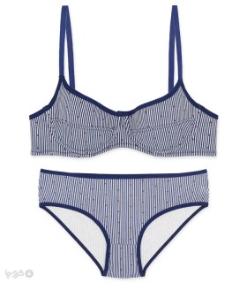 خرید ست شورت و سوتین کاپدار نخی فنردار آنیت کد 2025 طرح قلب رینگی ریز